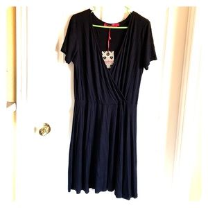 Boohoo Wrap Front Skater Dress NWT